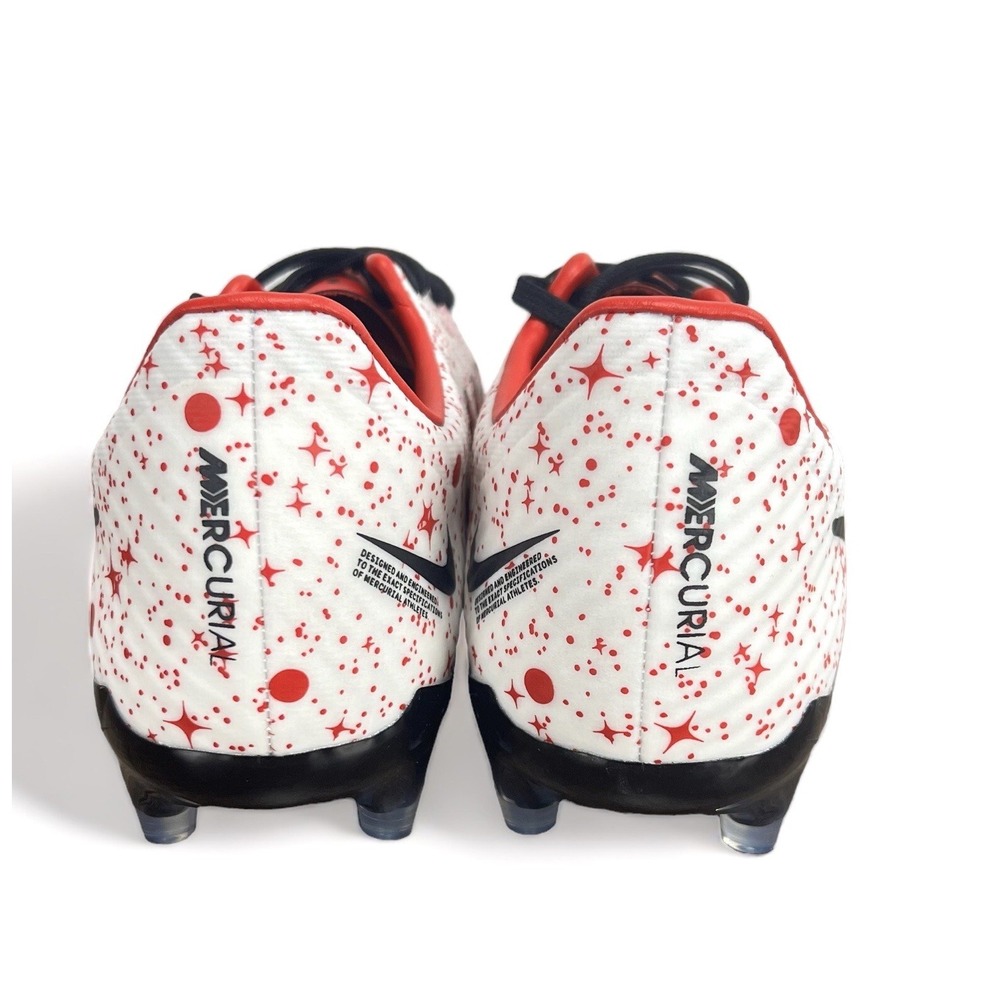 Nike Air Zoom Mercurial Vapor 15 Academy FG Soccer White Red Mens 6 / Womens 7.5 - Picture 3 of 9